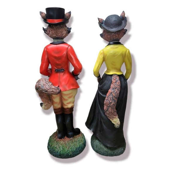 Winterthur Mr & Mrs Lord Fox Hunt 26” English Library Statue Exclusive - Picture 3 of 7